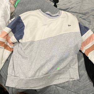 Rip Curl Grey, Pink, Blue pullover.